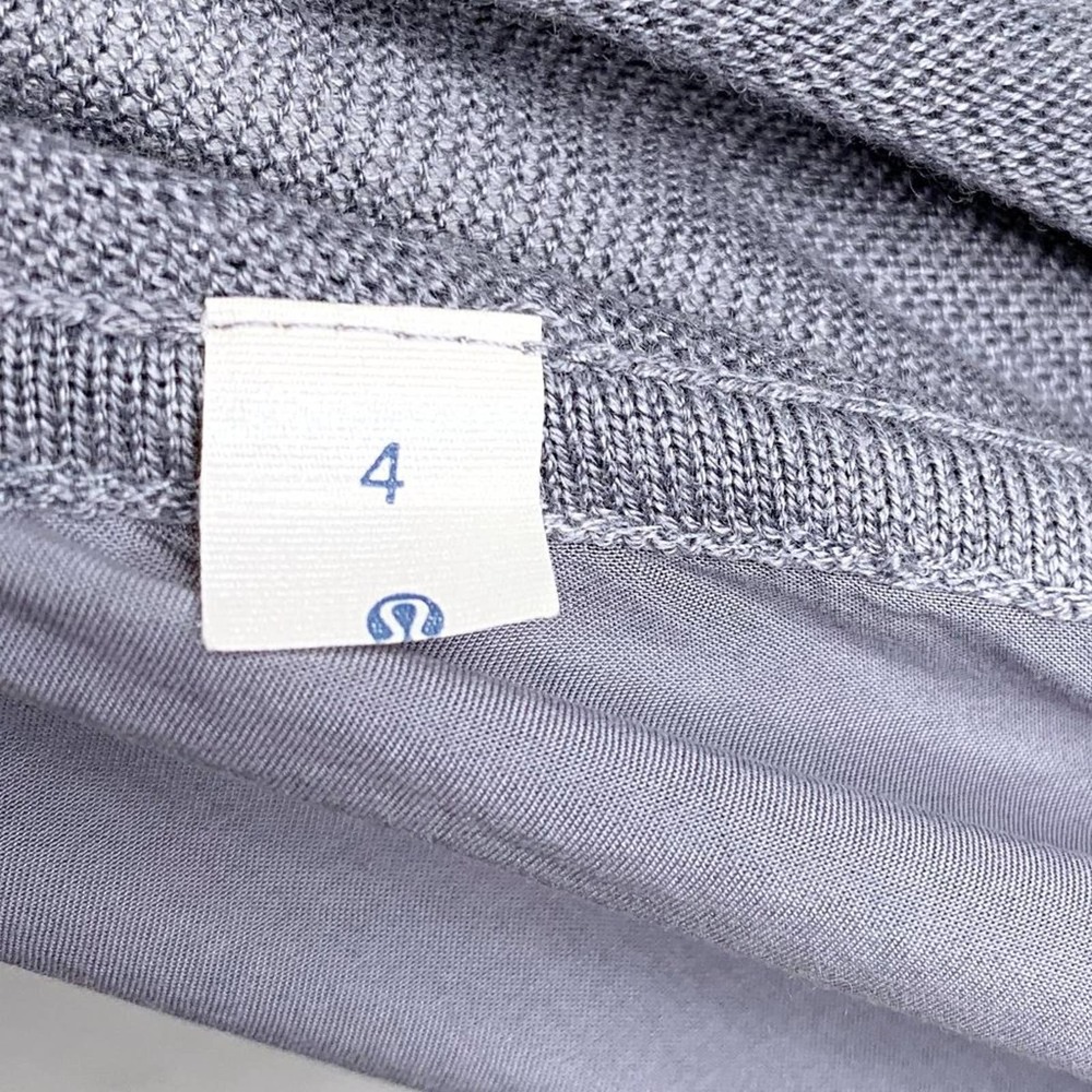 Lululemon Unity Drape-Back Keyhole Pullover Sweater in Heathered Fossil - Picture 11 of 12